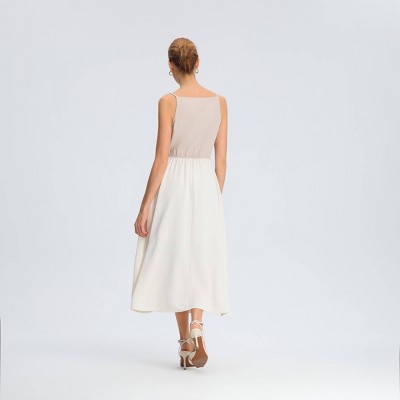 Women Twofer Midi A-Line Dress – A New Day Driftwood