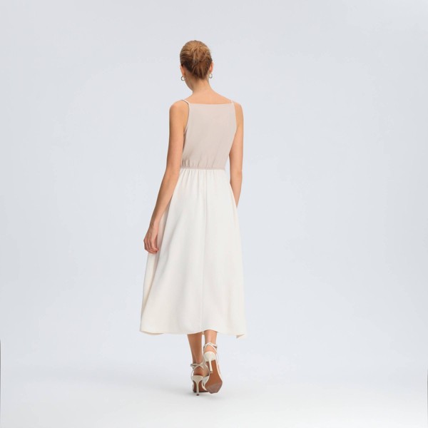 Vestido Midi Línea A Dos Piezas para Mujer - A New Day™ Gris Madera 2