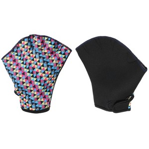 Unique Bargains Swimming Diving Training Resistance Aquatic Webbed Swim Fins 1 Pair - 1 of 4