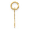 Black Bow Jewelry 14k Yellow Gold Ella Collection Small Fancy Script Initial Pendant A-W - 2 of 4