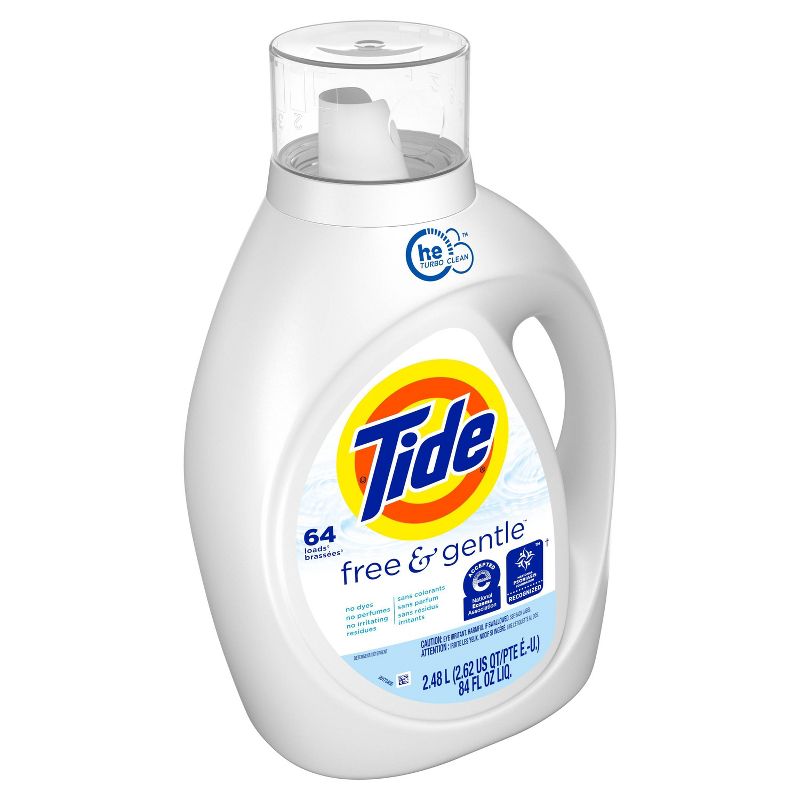 Tide High Efficiency Liquid Laundry Detergent - Free & Gentle, 5 of 16