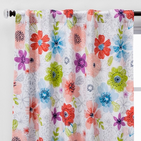 Nature Study Print Blackout Window Curtain Panel Pillowfort