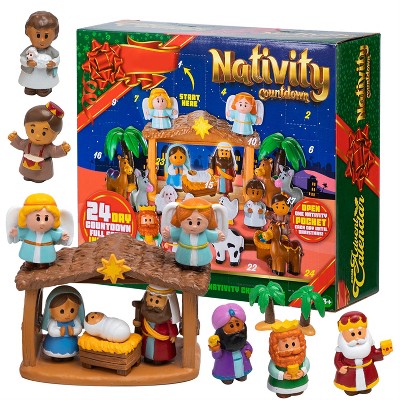 Joyfy 2025 Nativity Advent Calendar – 24 Days of Christmas Story Figurines Celebrate the True Meaning of Christmas with a Daily Nativity Surprise!