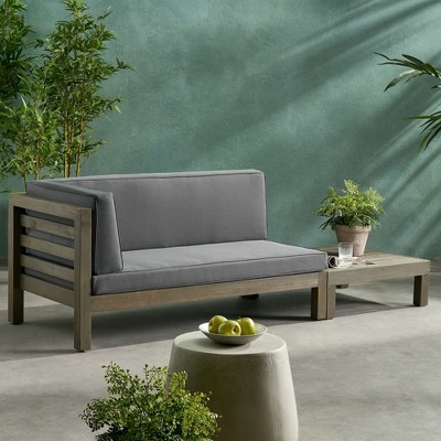 Maggift Patio Seating Sets Outdoor, Featuring Unique Design, Ideal for Chats, Perfect for Gardens, Living Spaces, Gray, 58.25"*30.25"*26.5"