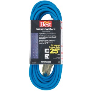 Do it Best  25 Ft. 14/3 Industrial Outdoor Extension Cord RL-JTW143-25X-BL - 1 of 2