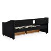 NicBex 81.5" Daybed with Trundle Upholstered Twin Daybed with Waved Shaped Arms Daybed with Storage for Living Room - 4 of 4