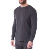 Alpine Swiss Mens Thermal Long Sleeve Top Underwear Crew Neck Shirt Waffle Knit Henley Base Layer - 4 of 4