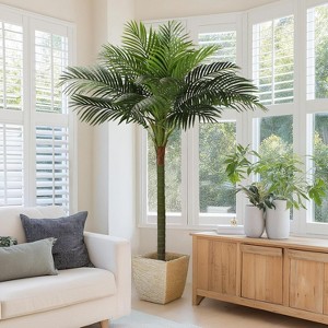 Palm Tree Artificial Tropical Plant 6FT Tall Faux Plants Indoor Fake Floor Plants Decorative Palm Tree House Large Office Plant Artificial Palm Trees - 1 of 4