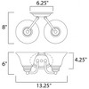 Maxim Lighting Malaga 2 - Light Vanity in  Satin Nickel - 2 of 2