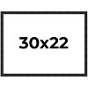 PosterPalooza | 30x22 Thin Barnwood Picture Frame, UV Acrylic, 2 Finishes - Grey and Black - 2 of 4