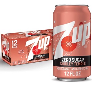 7UP Shirley Temple Zero Sugar Soda - 12pk/12 fl oz Cans - 1 of 4
