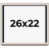 PosterPalooza | Minimalist Shadow Box Silver Picture Frame - UV Acrylic, Backing Board, Hanging Hardware - 2 of 4