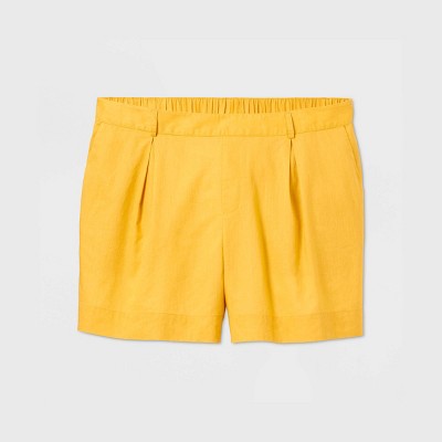 yellow shorts plus size