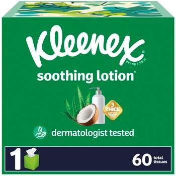 Kleenex Soothing Lotion 3-Ply Facial Tissue - 60ct