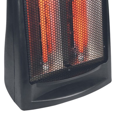 Black Infrared Quartz Electric Tower Heater with Thermostat
