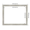 Amanti Art Dove Gray Wash Narrow Framed Magnetic Dry Erase Board - 4 of 4
