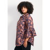 Avenue Women's Plus Size Marianne Ruffle Hem Shirt - 4 of 4