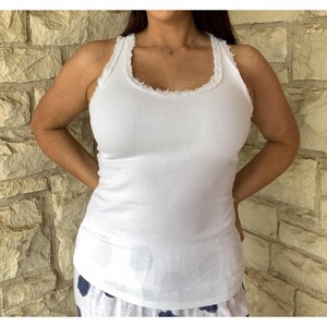 Women's Racerback Top With Sequins Detail - Look Mode USA - 1 of 4