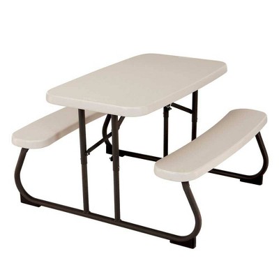 Photo 1 of 32" Kids Rectangle Picnic Table Almond - Lifetime