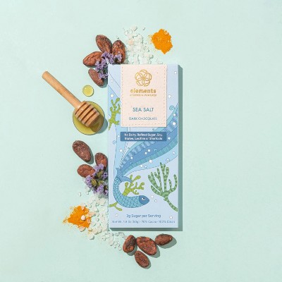 Elements Sea Salt 70% Dark Wellness Chocolate Bar