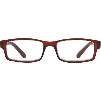 Icu Eyewear Los Angeles Rectangle Reading Glasses - Brown : Target