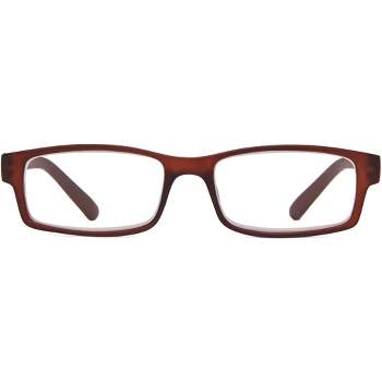 ICU Eyewear Los Angeles Rectangle Reading Glasses - Brown