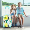 Gymax Kids 18'' Luggage & 12'' Backpack Set 2 PCS Children Carry-on Suitcase w/ Telescoping Handle & 4 Universal Wheels - 3 of 4