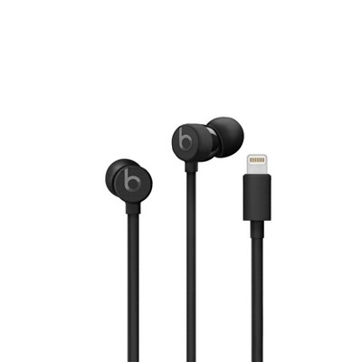 black earphones