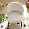 PAGED Upholstered Accent Chair Modern Living Room Chairs with Shell-like Backrest for Bedroom, Living Room - 2 of 4