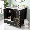 Mshliw 36 Inch Bathroom Vanity with Ceramic Sink, Freestanding Storage Cabinet with 4 Drawers and Soft Close Doors - 2 of 4