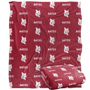 Bates College Logo Pattern Silky 50x60 Blanket, 1 Sided - 1 of 4