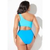 Swimsuits for All Women's Adjustable One Shoulder One Piece (Plus Sizes Available) - 3 of 4