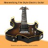 Glarry Cool Burning Fire Style Electric Guitar Christmas gift for Beginner Guitar Lover with Accessories Pack - 2 of 4