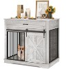 Dog Crate Furniture, Heavy Duty Dog Kennel with Sliding Barn Door, Decorative Pet House End Table - 2 of 4