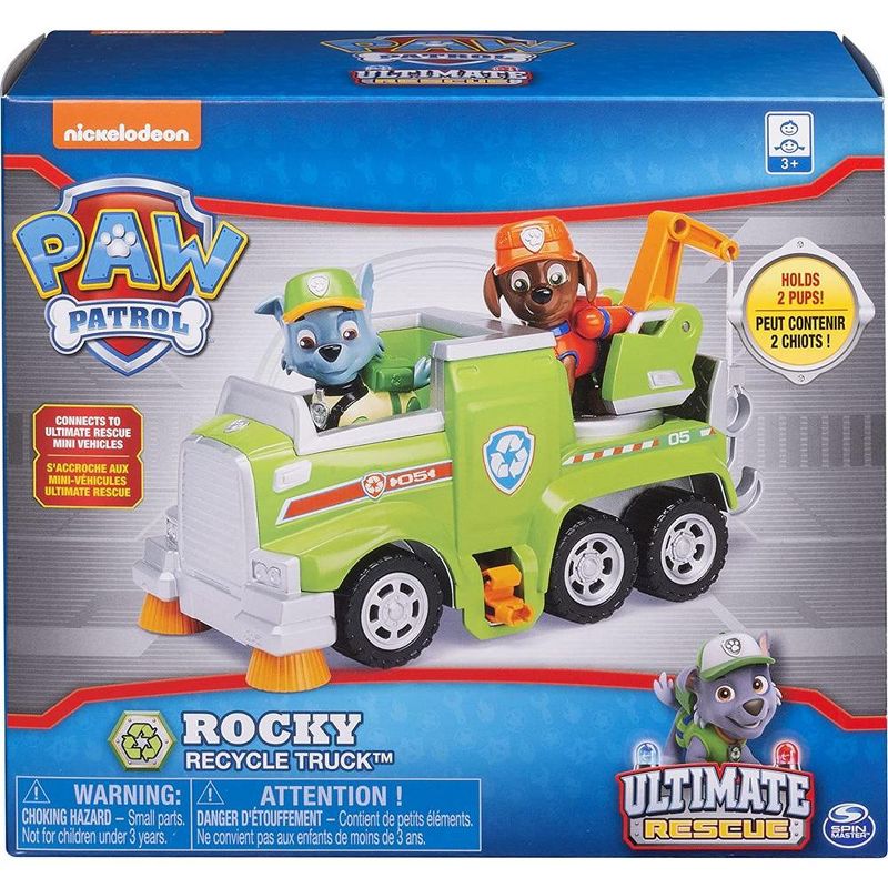 Paw Patrol Rocky’s Ultimate Rescue Recycling Truck with Moving Crane and Flip-Open Ramp, 1 of 4