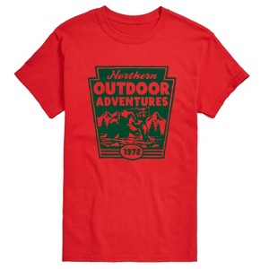 Men's - Instant Message - Northern Outdoor Adventures Short Sleeve Graphic T-Shirt - 1 of 4