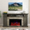 Festivo 70" Farmhouse Freestanding Electric Fireplace Brown - 4 of 4