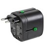 Monoprice Universal Travel Adapter - Black, For NEMA 1-15 (US), CEE 7/16 Europlug (EU), BS 1363 (UK), AS/NZS 3112 (Australia, New Zealand, China) - 2 of 4