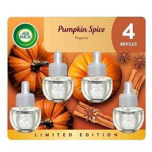 Air Wick Plug-in Scented Oil Air Freshener Refills - Pumpkin Spice 80oz/4ct - 1 of 1