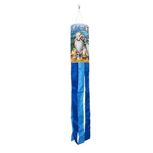 Briarwood Lane Summer 5 Oclock Beach Gnomes Windsock Wind Twister 40x6 For Summer Wind Spinner - 1 of 2