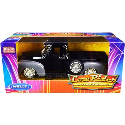 1953 Chevrolet 3100 Pickup Truck Black and Gray "Low Rider Collection" 1/24 Diecast Model Car by Welly