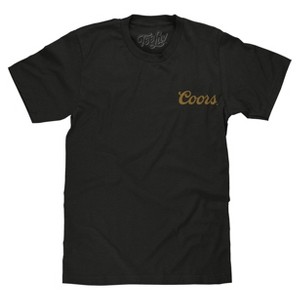 Coors Banquet Beer Double Sided Brewery Logo T-Shirt - Vintage Black Vintage Black Small - 1 of 4