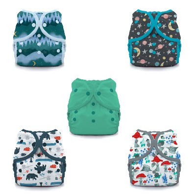 Thirsties | Duo Wrap Snap Reusable Diaper Cover Pack of 5
