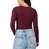 WallFlower Women's Rib Knit Bodysuit - 2 of 3
