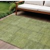 Fern Green And Artichoke Green Patchwork Washable Indoor Outdoor Area Rug - 2 of 4