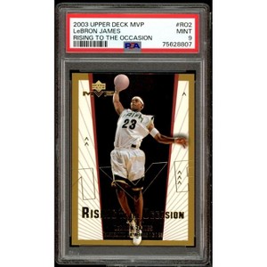 Lebron James Rookie Card 2003-04 UD MVP Rising To The Occasion #ro2 PSA 9 - 1 of 2
