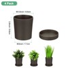 Unique Bargains Plastic Drainage Holes Indoor Plants Flower Pots 4 Pc - 3 of 4