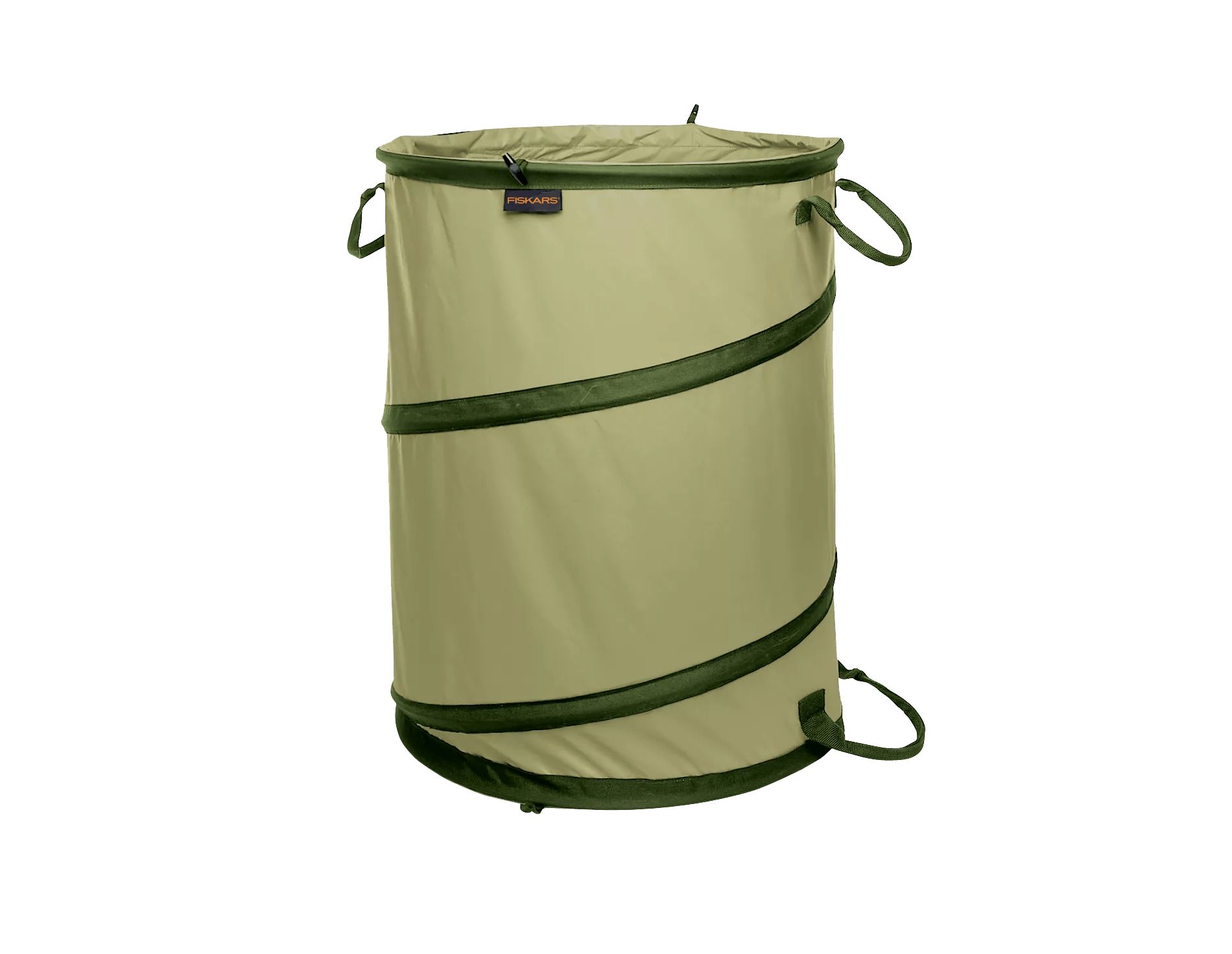 Fiskars 30 gal Kangaroo Gardening Container Green: Durable Polyester Yard Waste Bag, No Assembly Required