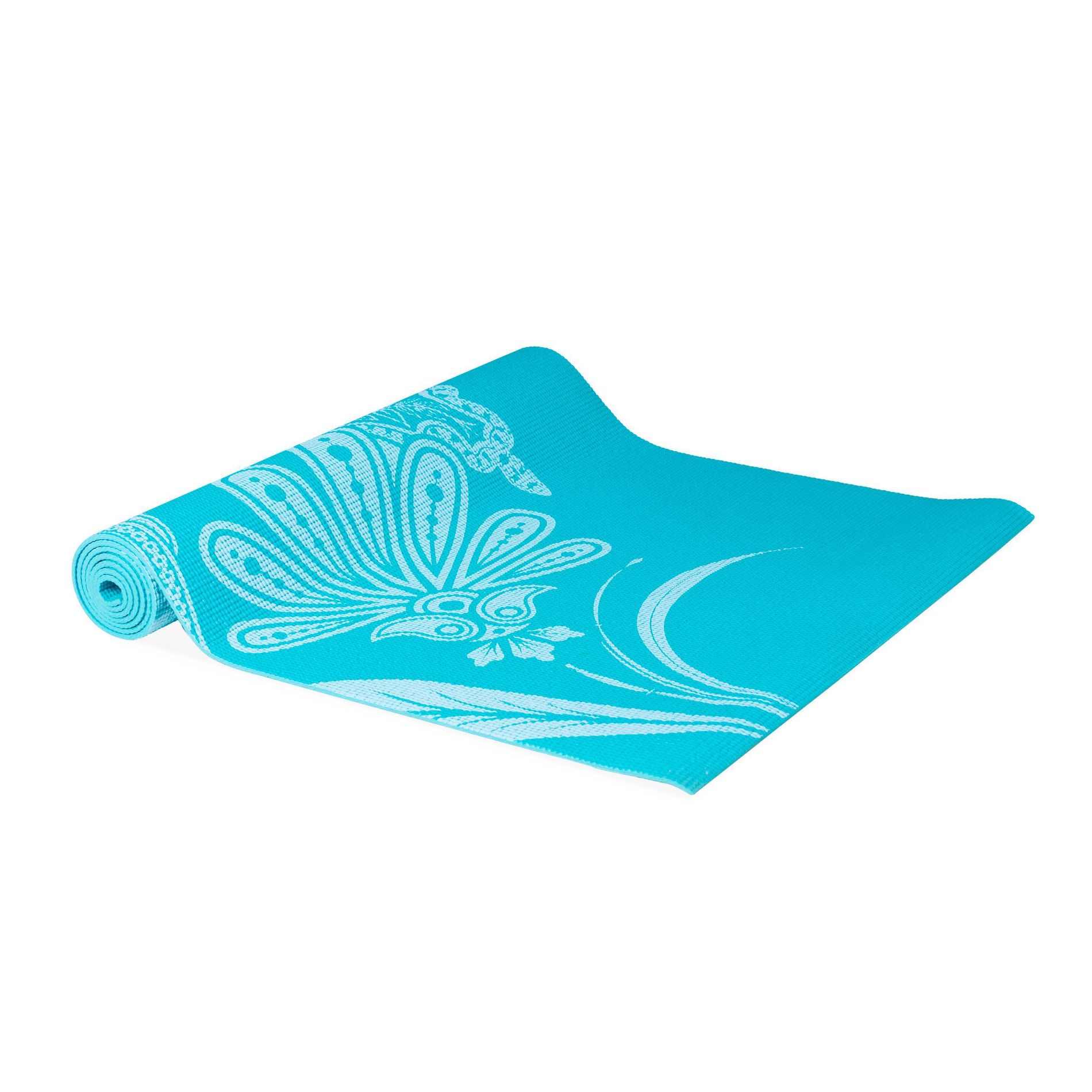 Tone Fitness Floral Yoga Mat - Blue(5mm)
