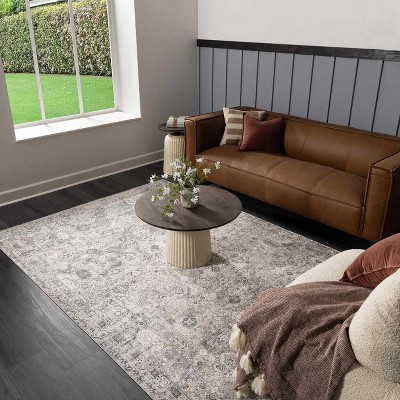 Hauteloom Bellara Luxury Fringed Faux Silk Rug